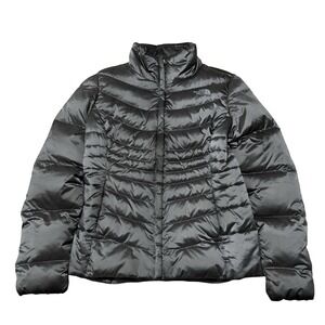 The North Face Women's 550 Puffer Jacket Full Zip Gray Size Medium 19‎ x 24